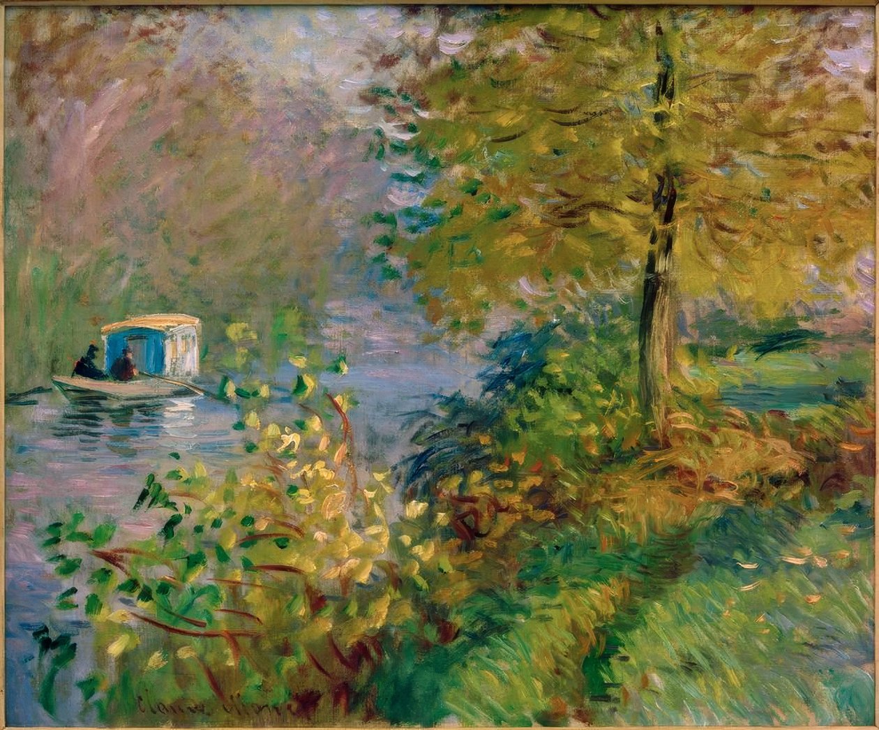 Le bateau-atelier - Claude Monet