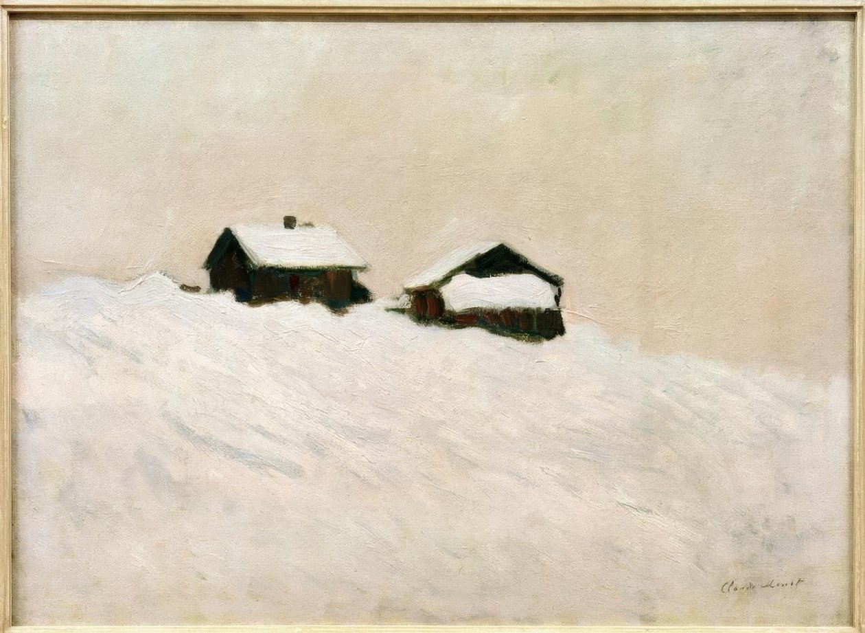 Maisons dans la neige, Norvège - Claude Monet