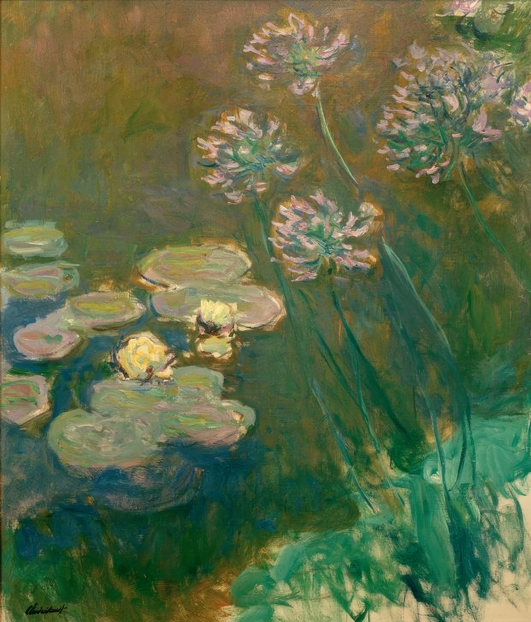Nymphéas et Agapanthes - Claude Monet