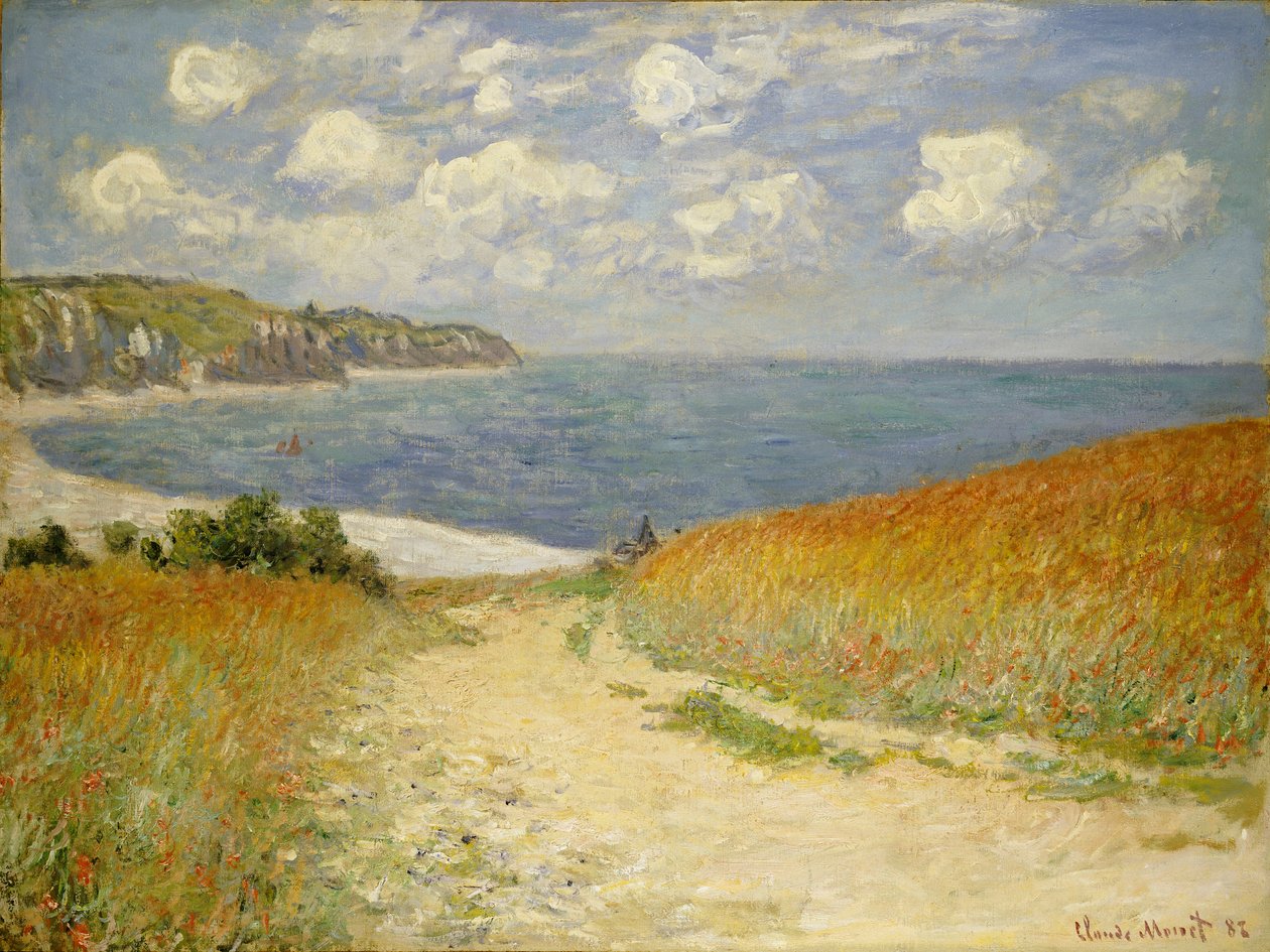 Chemin dans le blé à Pourville, 1882 - Claude Monet