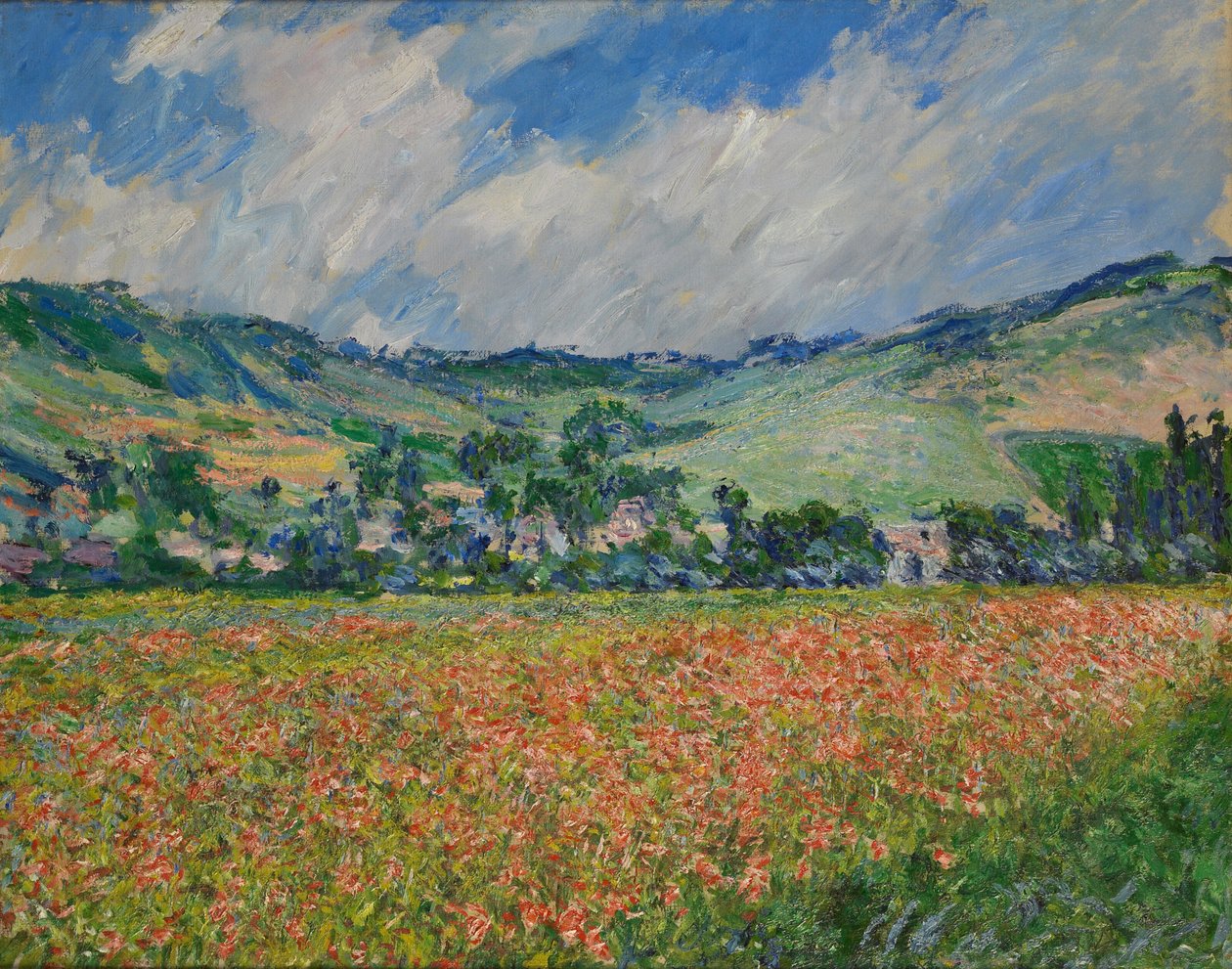 Champ de coquelicots à Giverny - Claude Monet