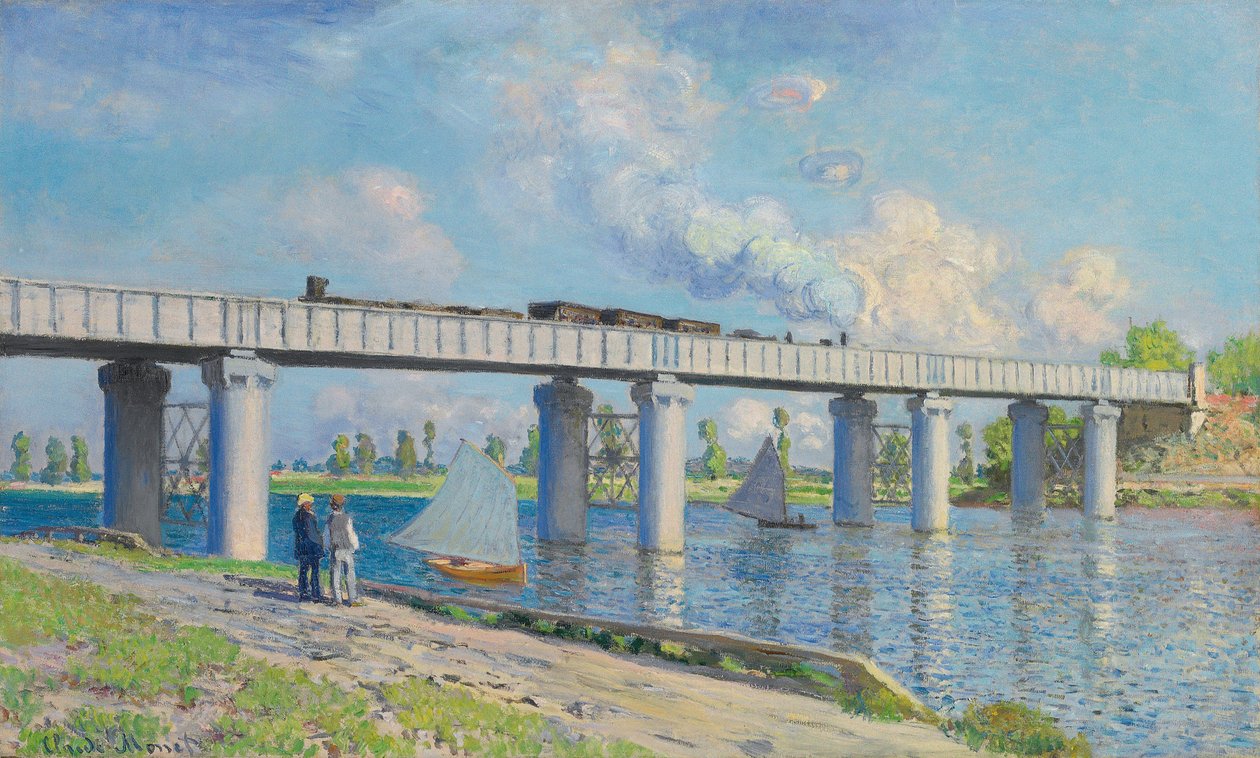 Pont ferroviaire à Argenteuil, 1873 - Claude Monet