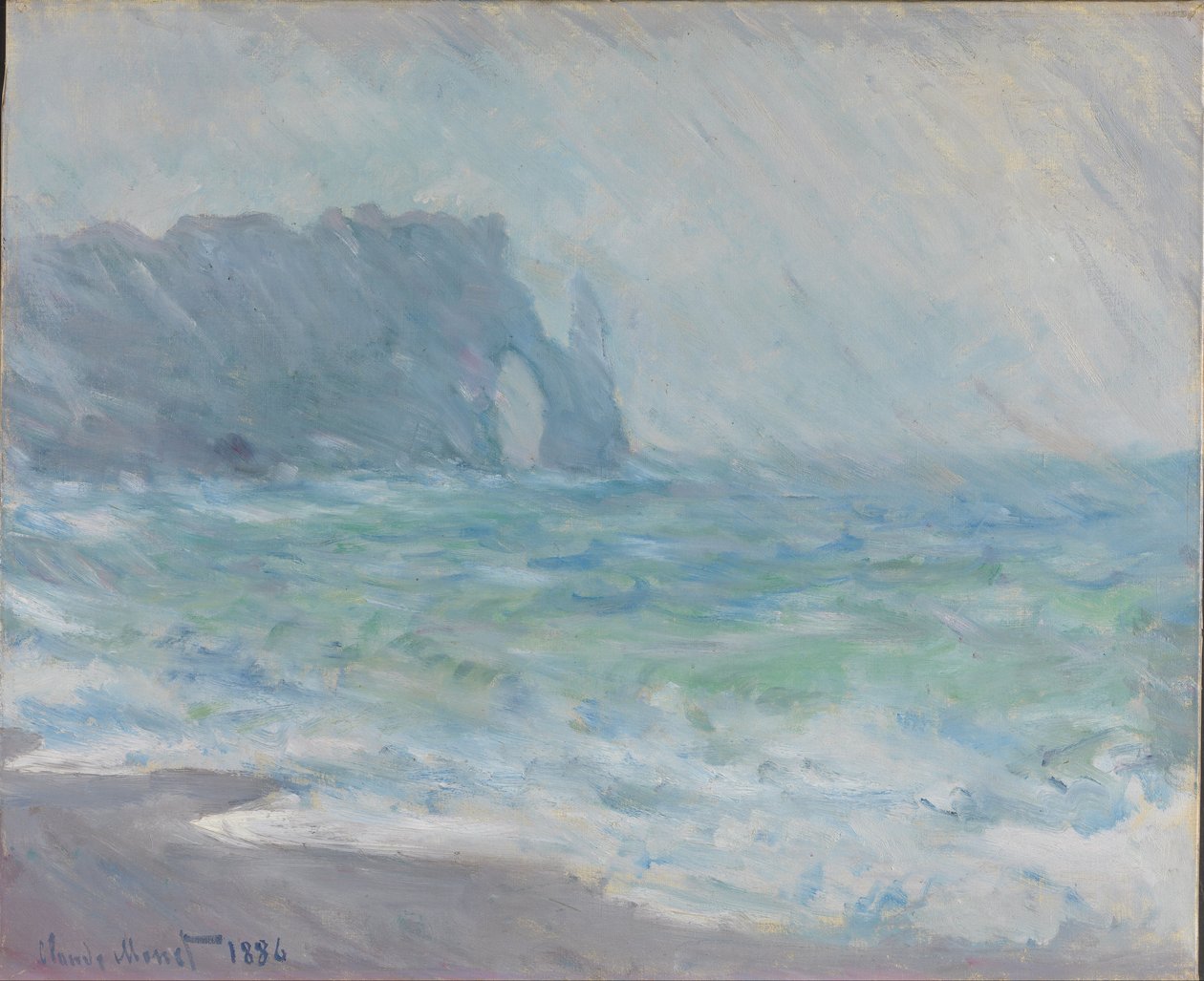 Pluie à Étretat - Claude Monet