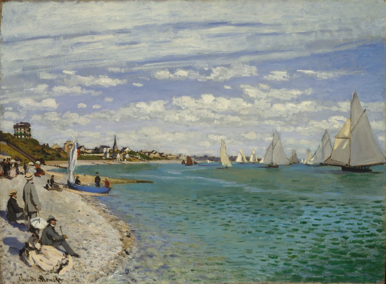 Régate à Sainte-Adresse - Claude Monet
