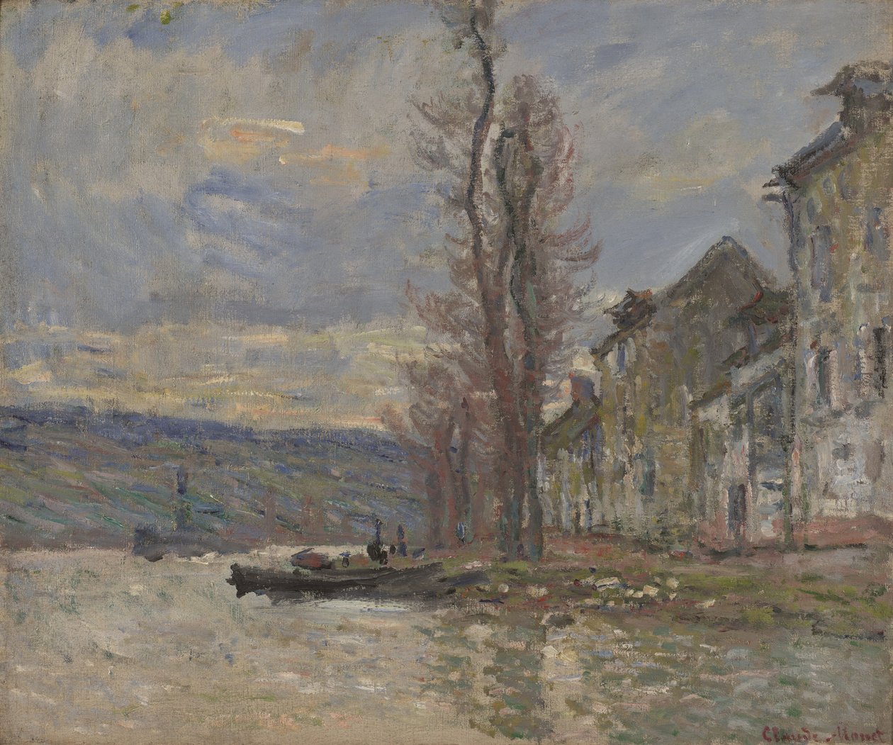 Rivière à Lavacourt - Claude Monet