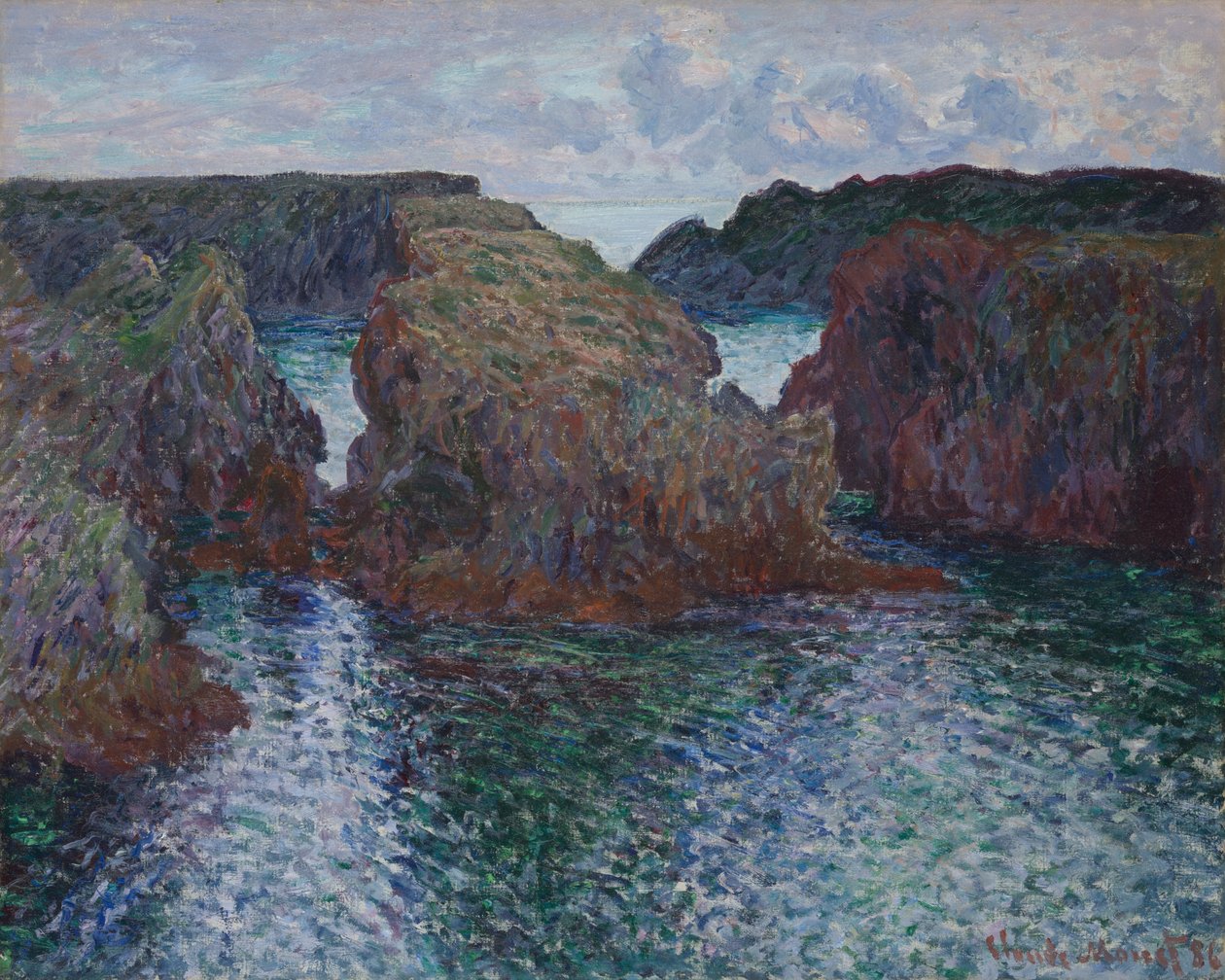 Rochers à Port-Goulphar, Belle-Île - Claude Monet
