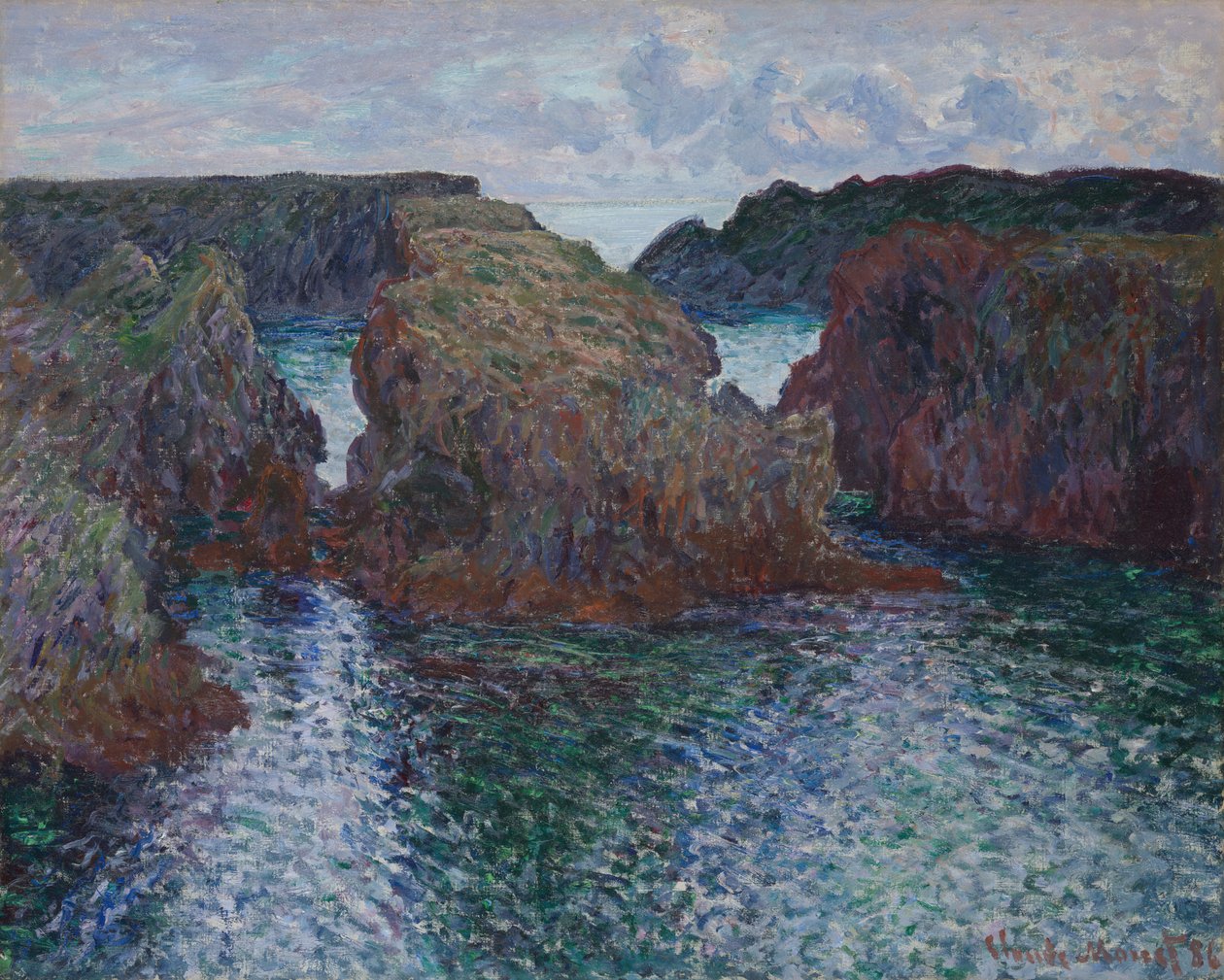 Rochers à Port-Goulphar, Belle-Île - Claude Monet