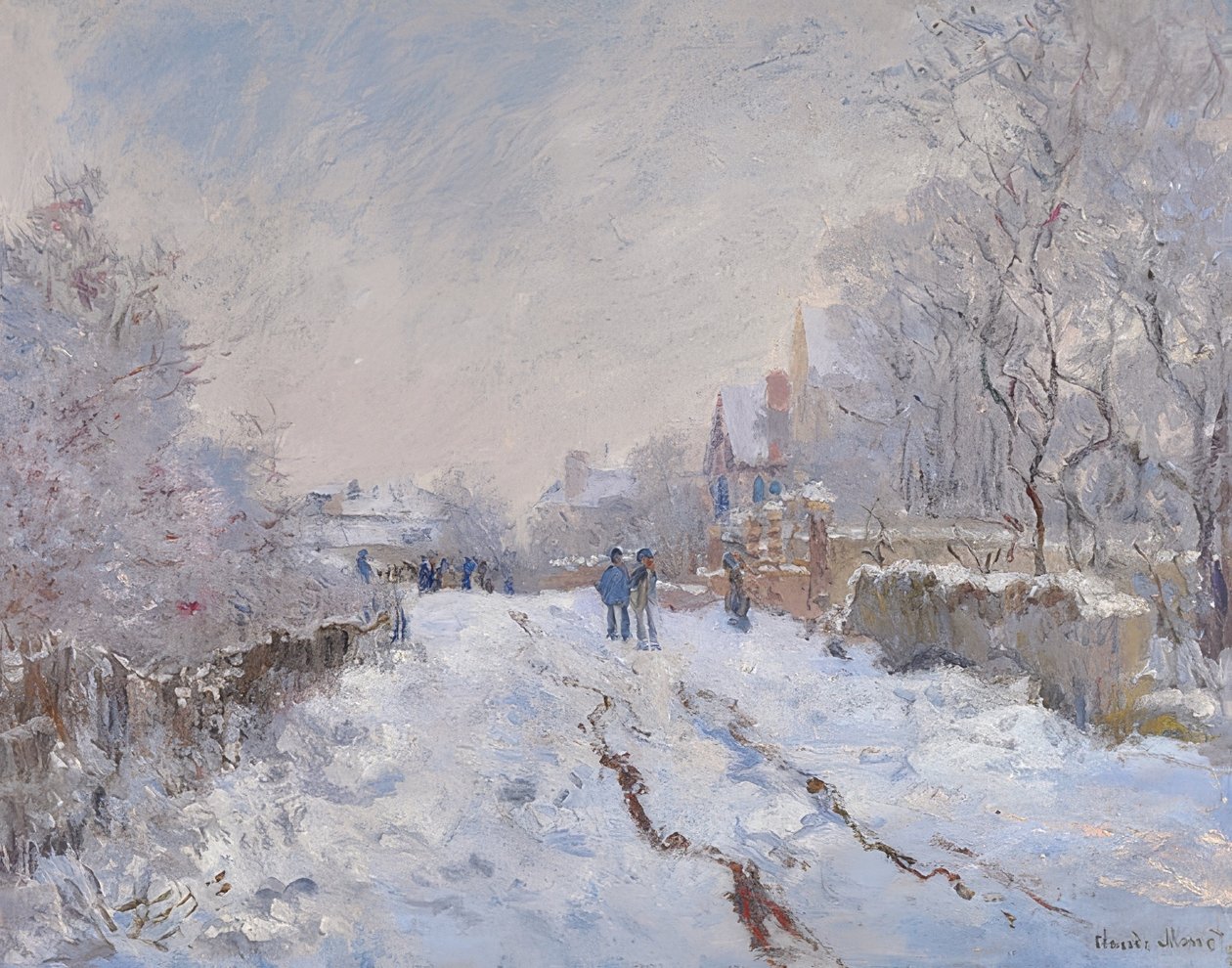 Neige à Argenteuil - Claude Monet