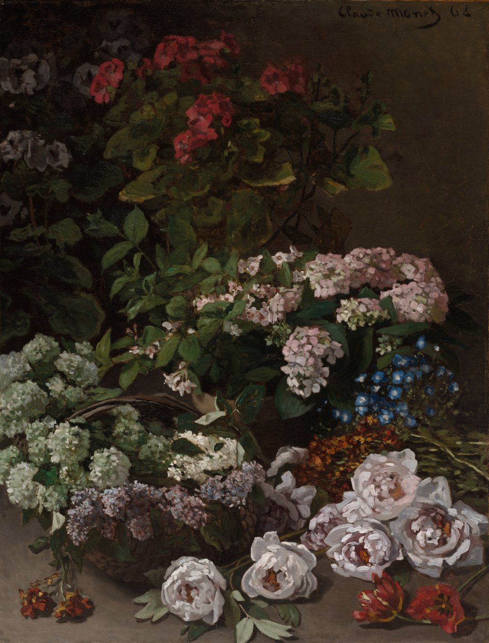 Fleurs de printemps - Claude Monet