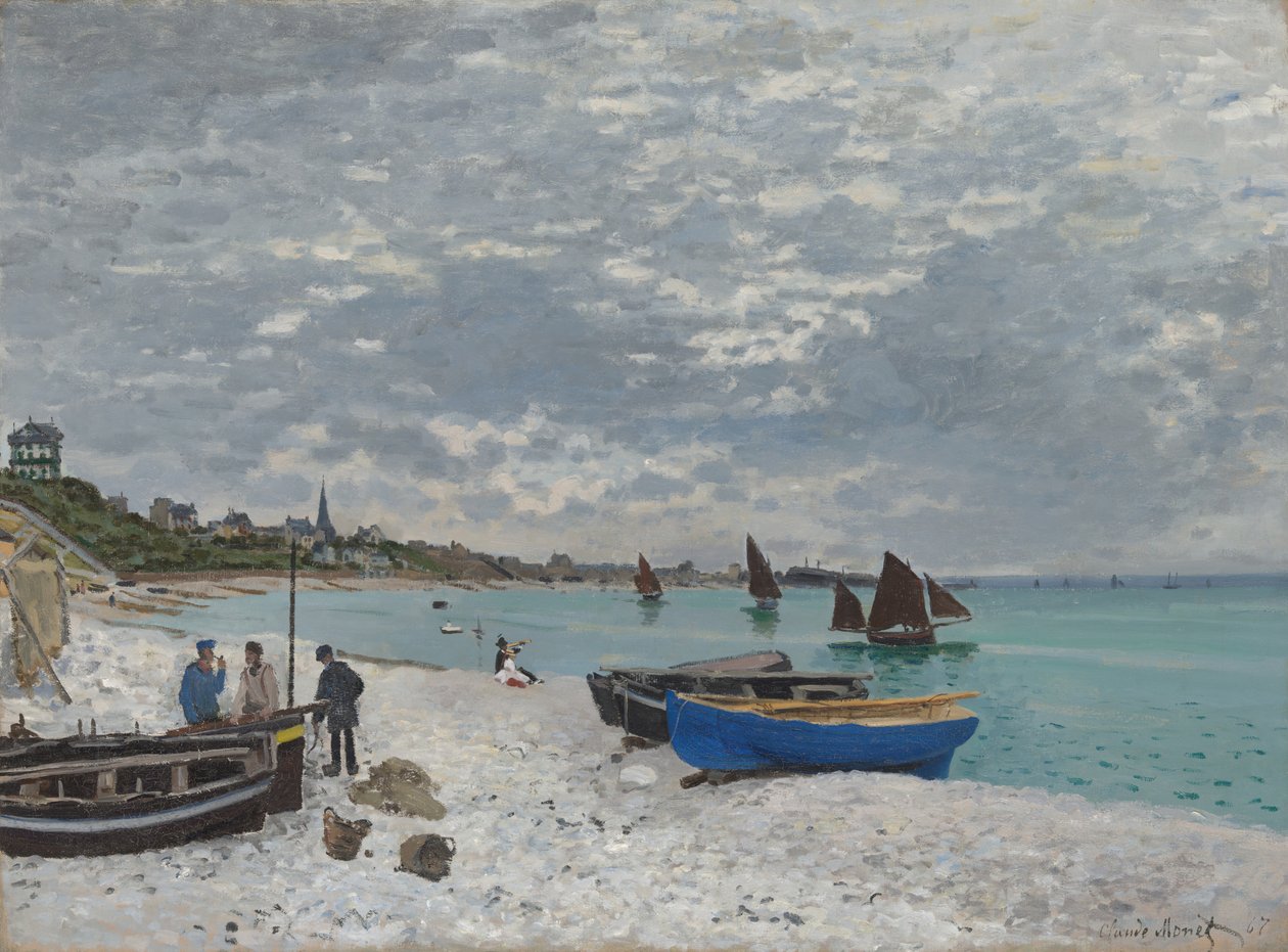 La plage à Sainte-Adresse, 1867 - Claude Monet