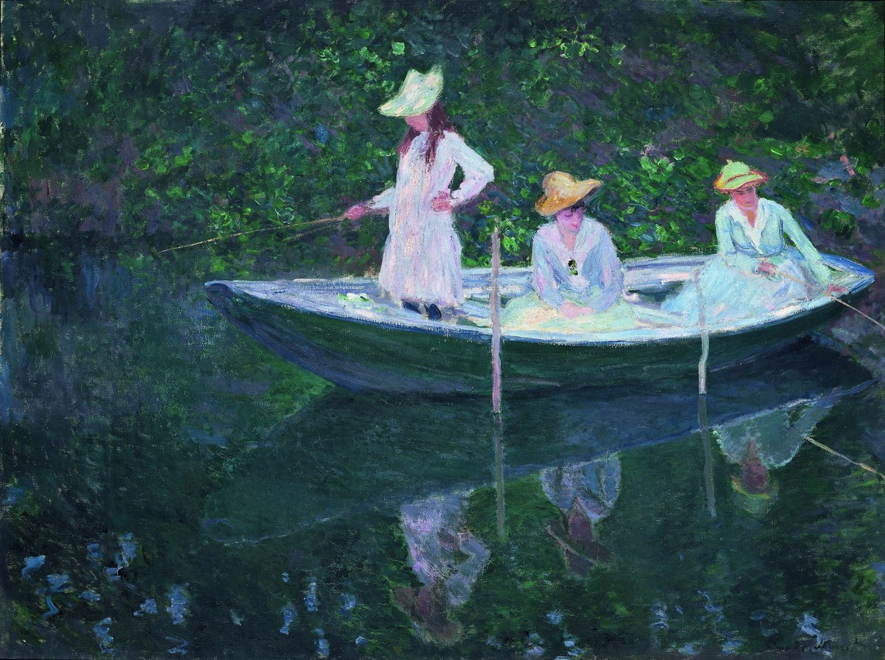 Le Bateau à Giverny En norvégienne - Claude Monet