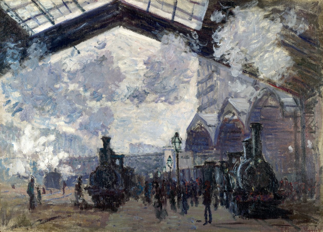 La gare Saint-Lazare - Claude Monet