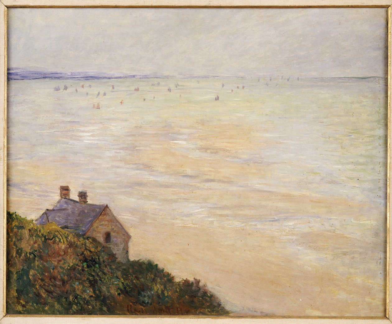 La cabane à Trouville, marée basse, 1881 - Claude Monet