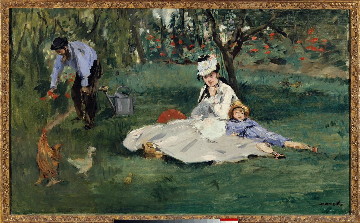 La Famille Monet dans le jardin - Claude Monet