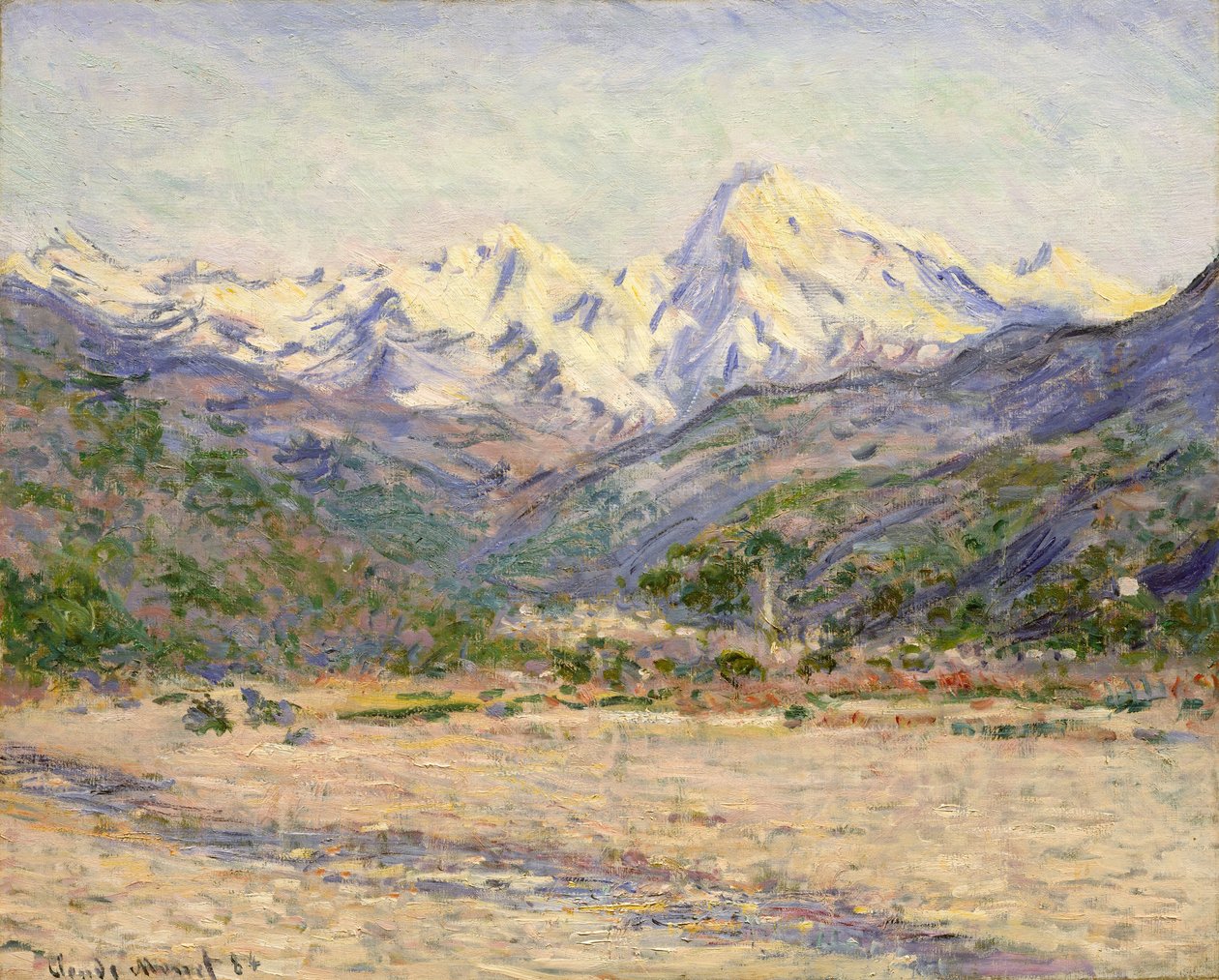 La vallée de la Nervia - Claude Monet