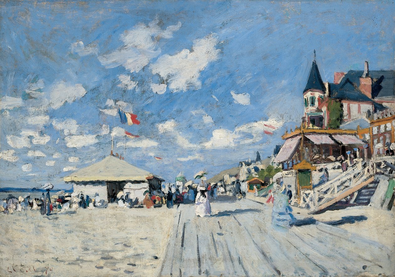 La promenade de la plage de Trouville - Claude Monet