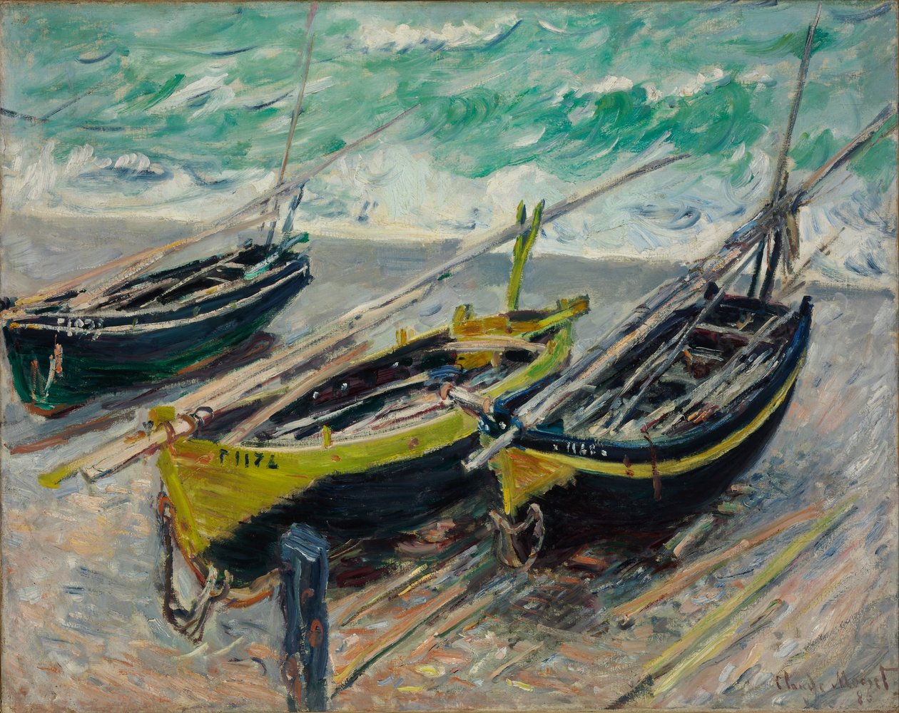 Trois bateaux de pêche - Claude Monet