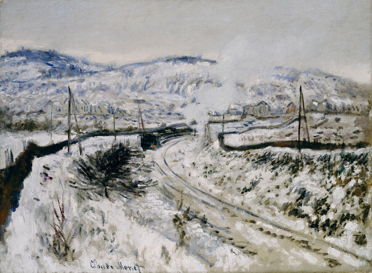Train dans la neige à Argenteuil - Claude Monet