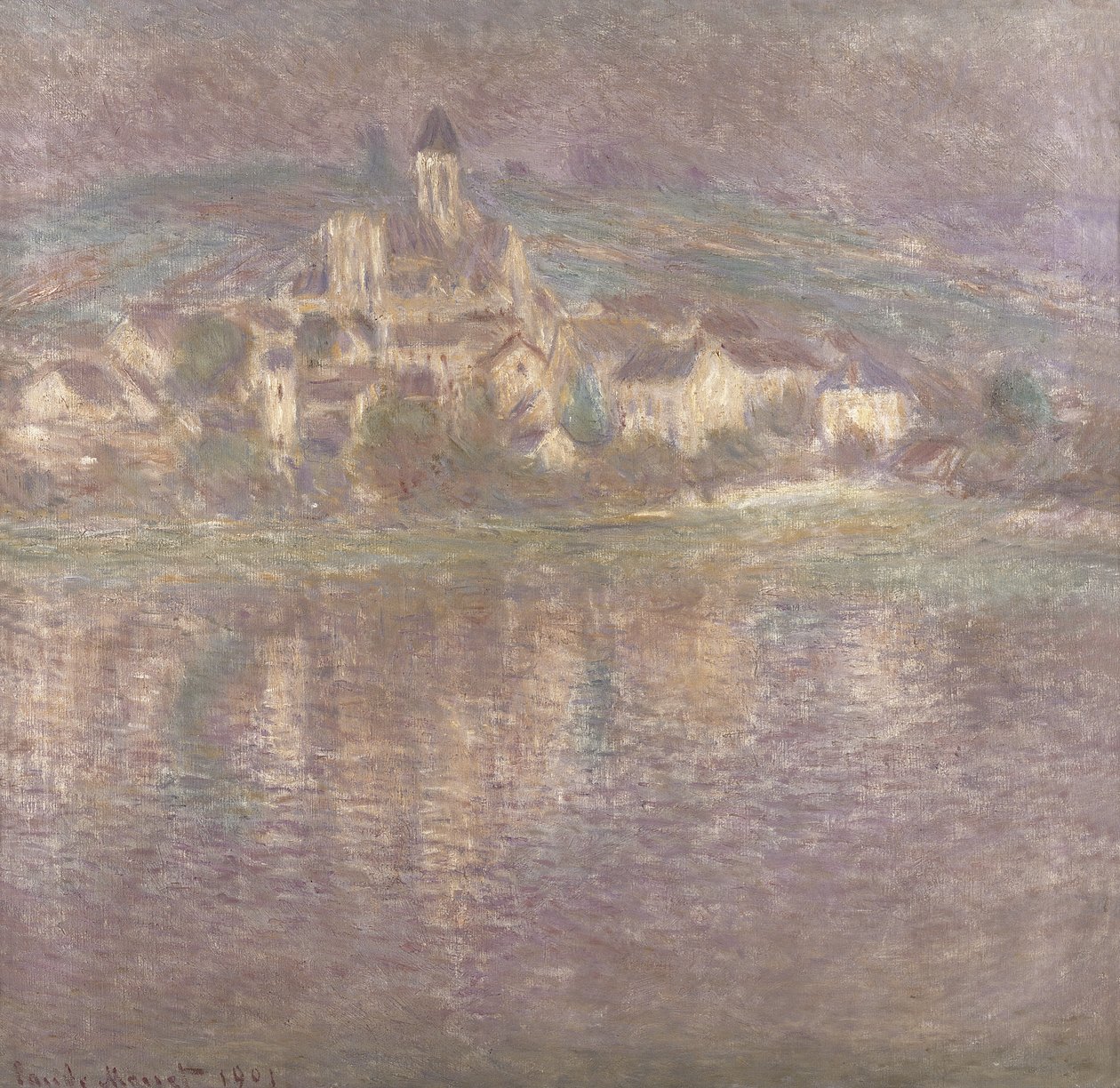 Vetheuil, coucher de soleil, 1901 - Claude Monet