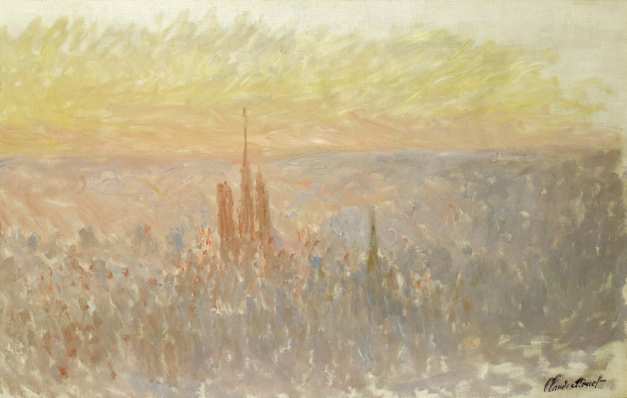 Vue de Rouen - Claude Monet