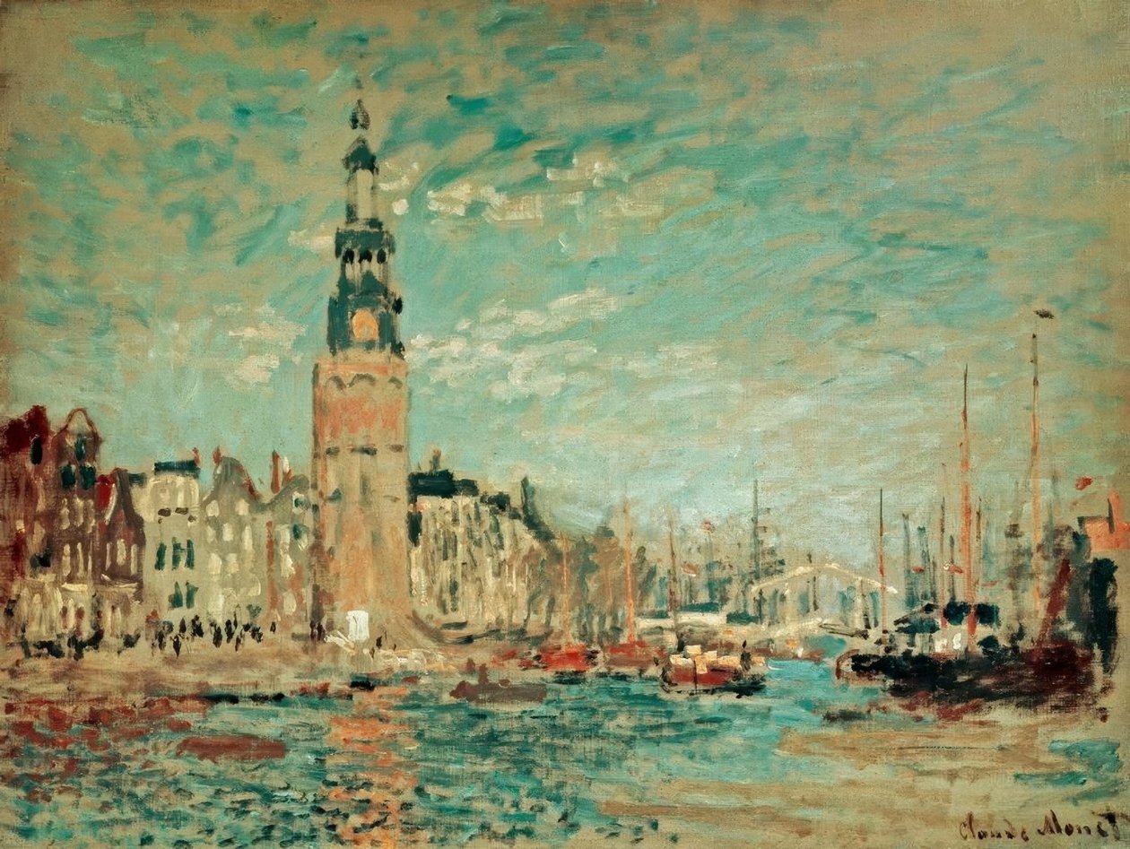 Vue de la Tour Montalban, Amsterdam - Claude Monet