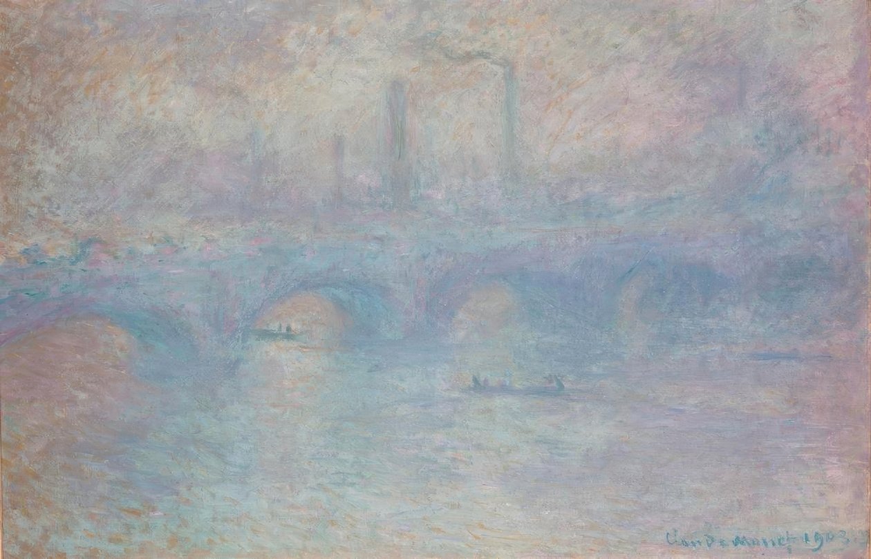 Pont de Waterloo. Effet de brouillard - Claude Monet