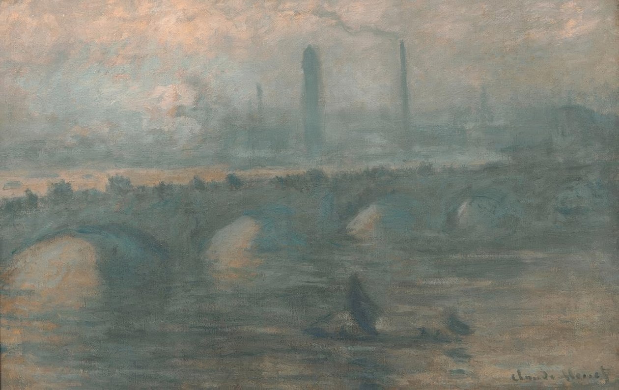 Pont de Waterloo, Matin brumeux - Claude Monet