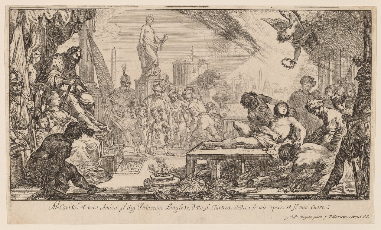 Le martyre de Saint Laurent - Claude Vignon