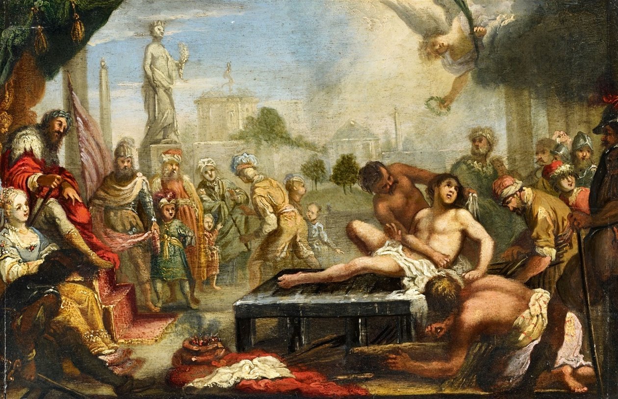 Le martyre de saint Laurent - Claude Vignon