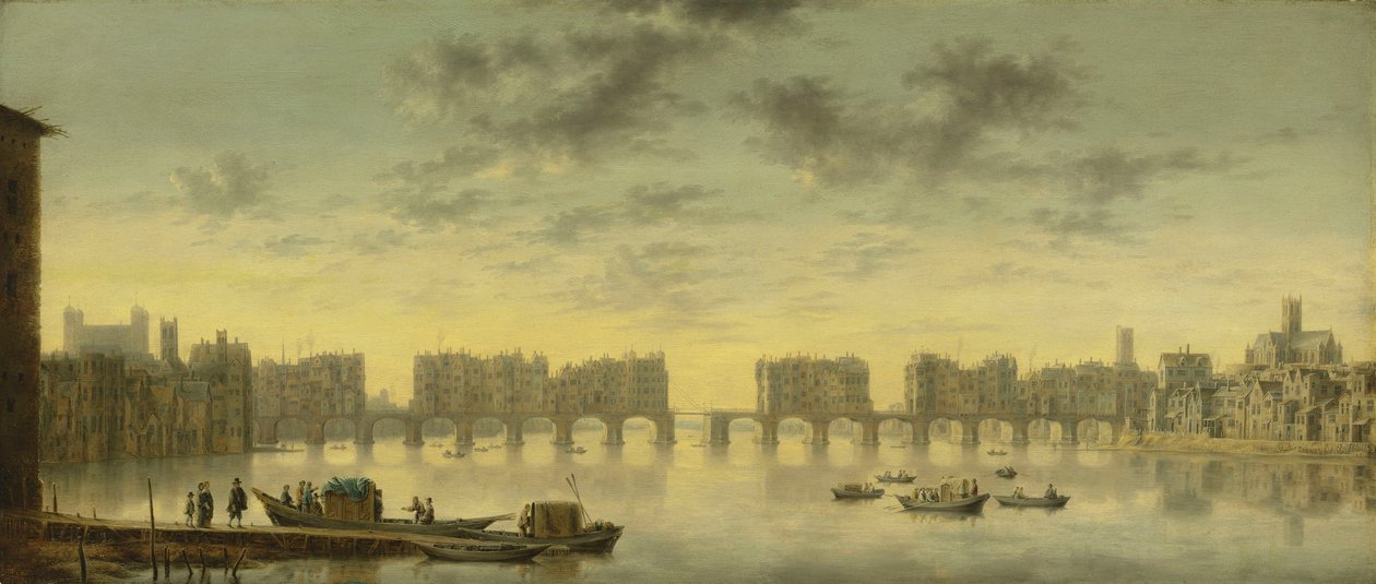 Vieux pont de Londres - Claude de Jongh