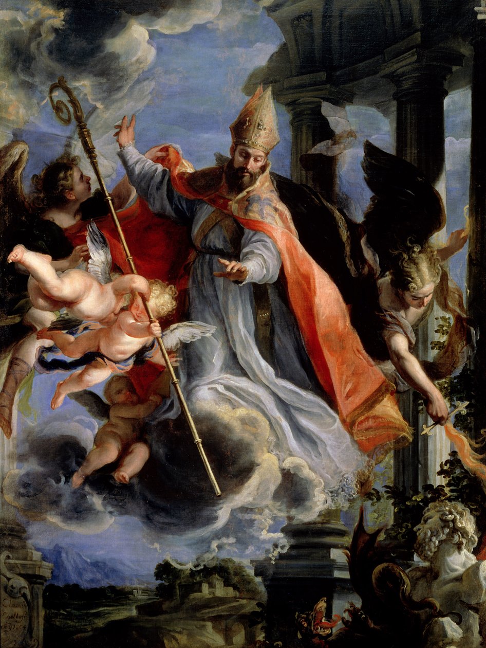 Le Triomphe de Saint Augustin (354-430) 1664 - Claudio Coello