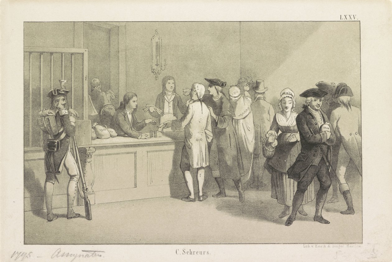 Paiement des assignats, 1795 - Clemens Prosper Schreurs