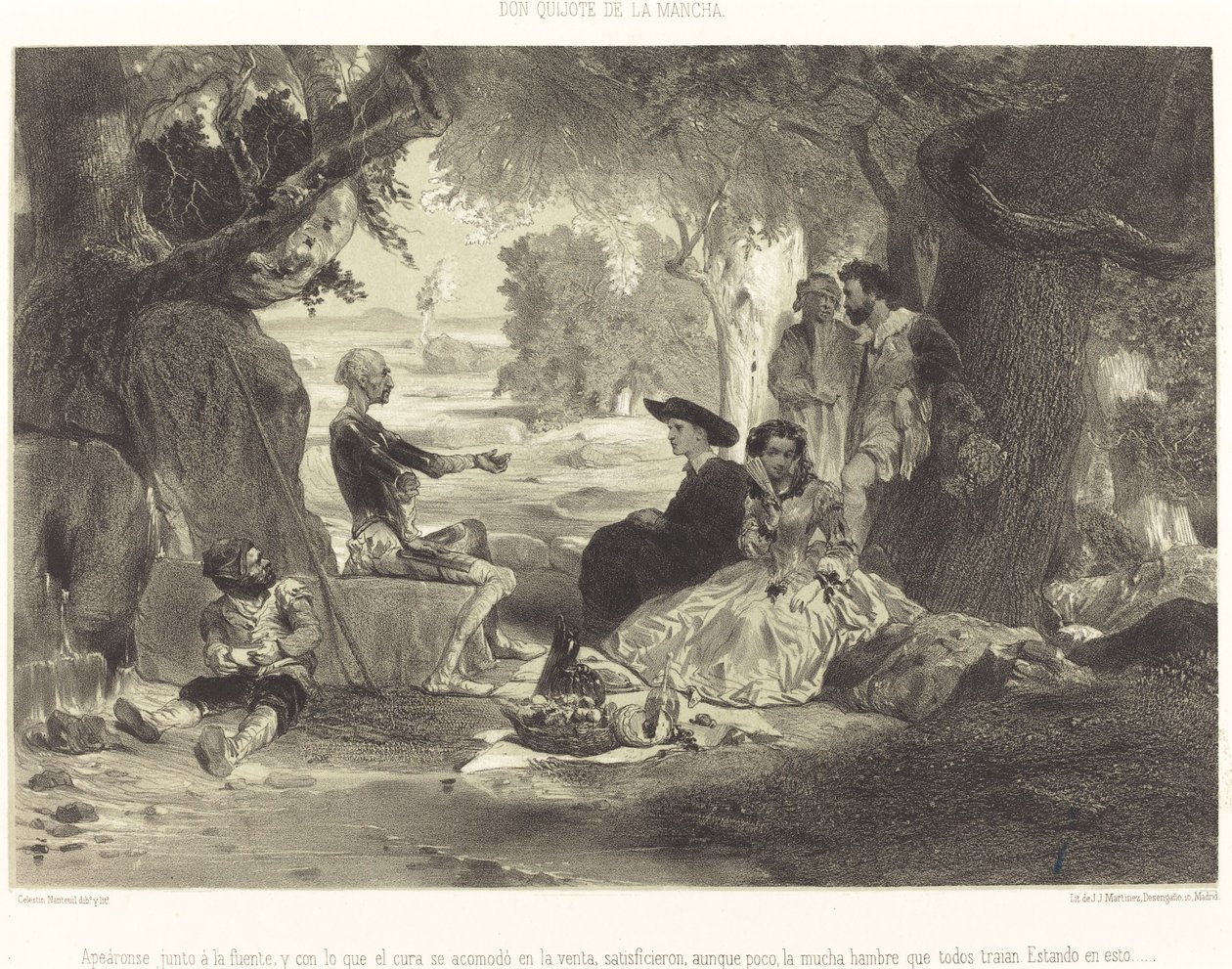 Apeáronse junto à la fuente... - Célestin Nanteuil