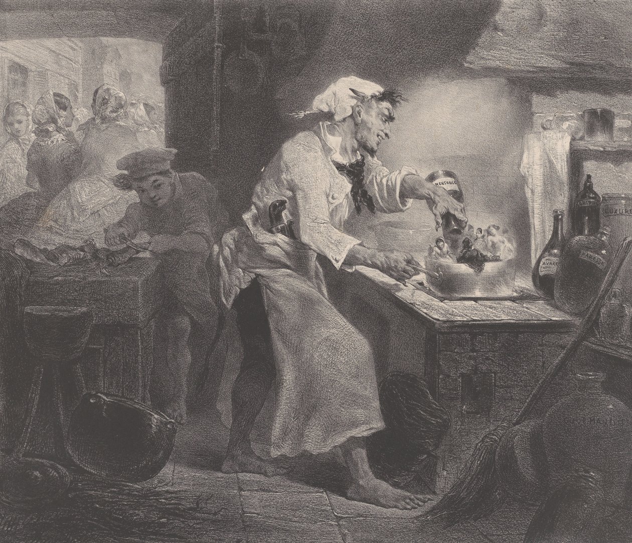 Les filles du diable, vers 1848-62 - Célestin Nanteuil