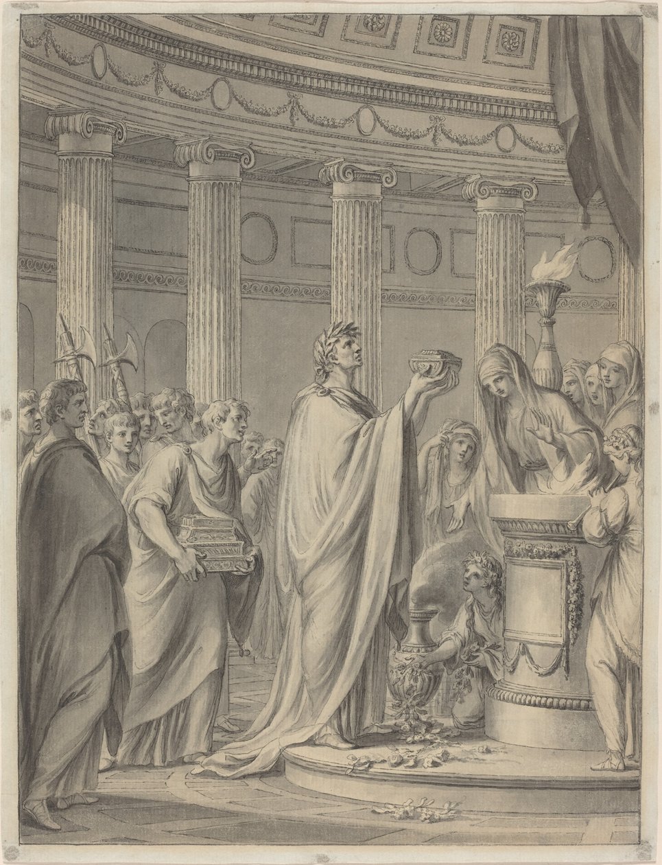 Un ancien sacrifice - Clément Pierre Marillier
