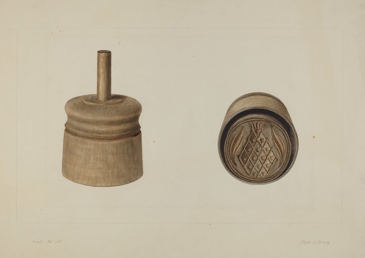 Moule à beurre allemand de Pennsylvanie - Clyde L. Cheney
