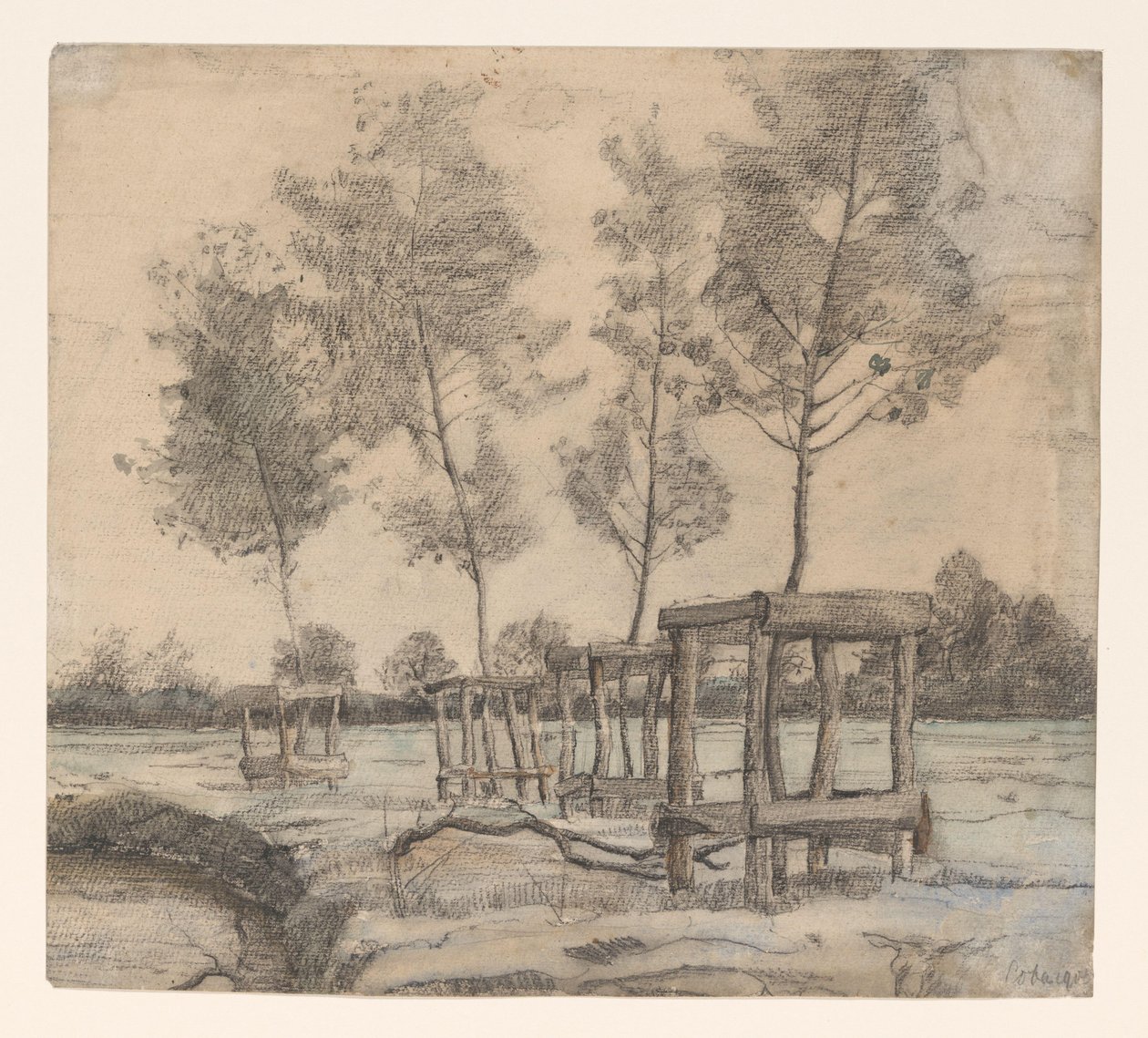 Prairie avec arbres - Coba Steenhoff