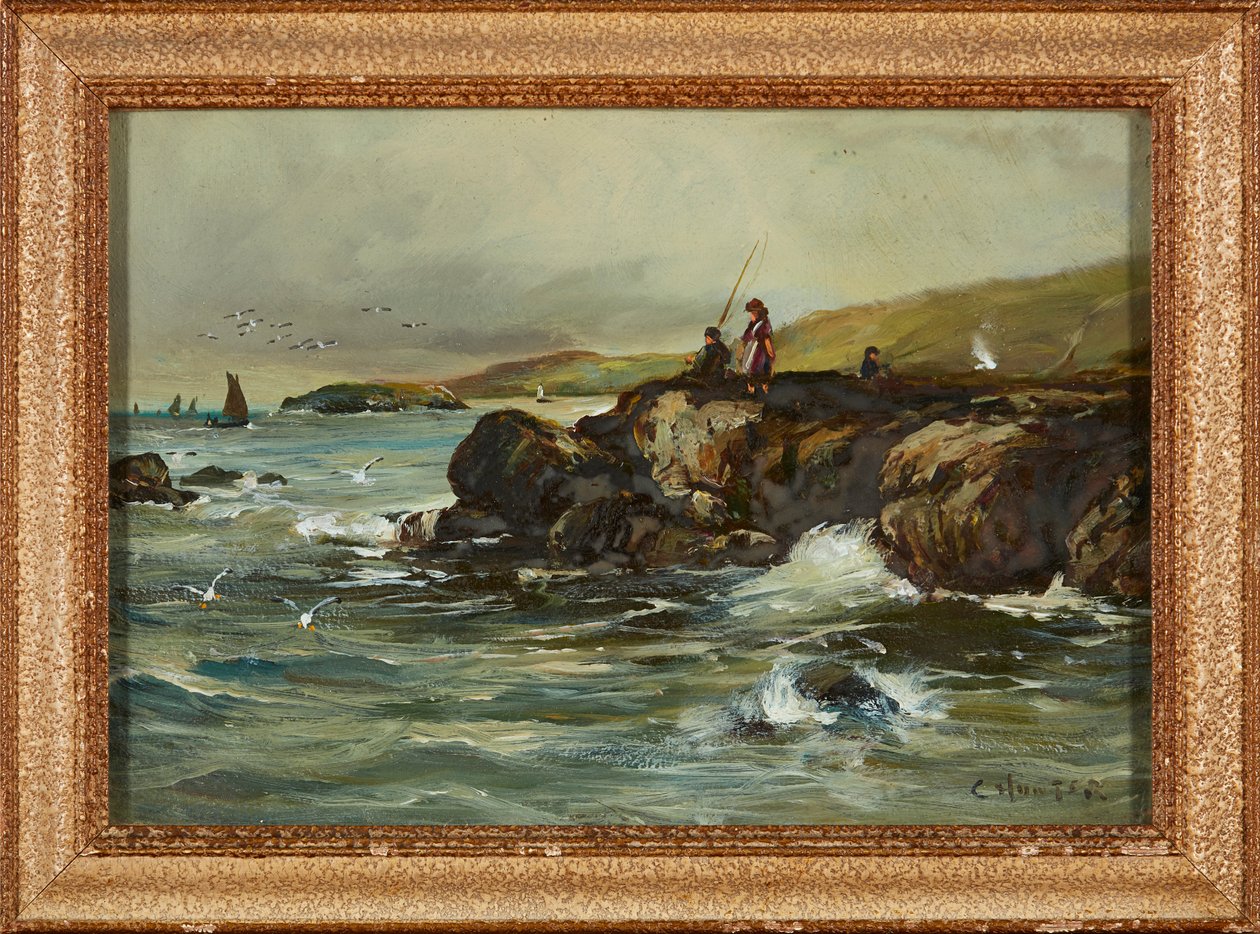 Une journée de pêche - Colin (attr.to) Hunter