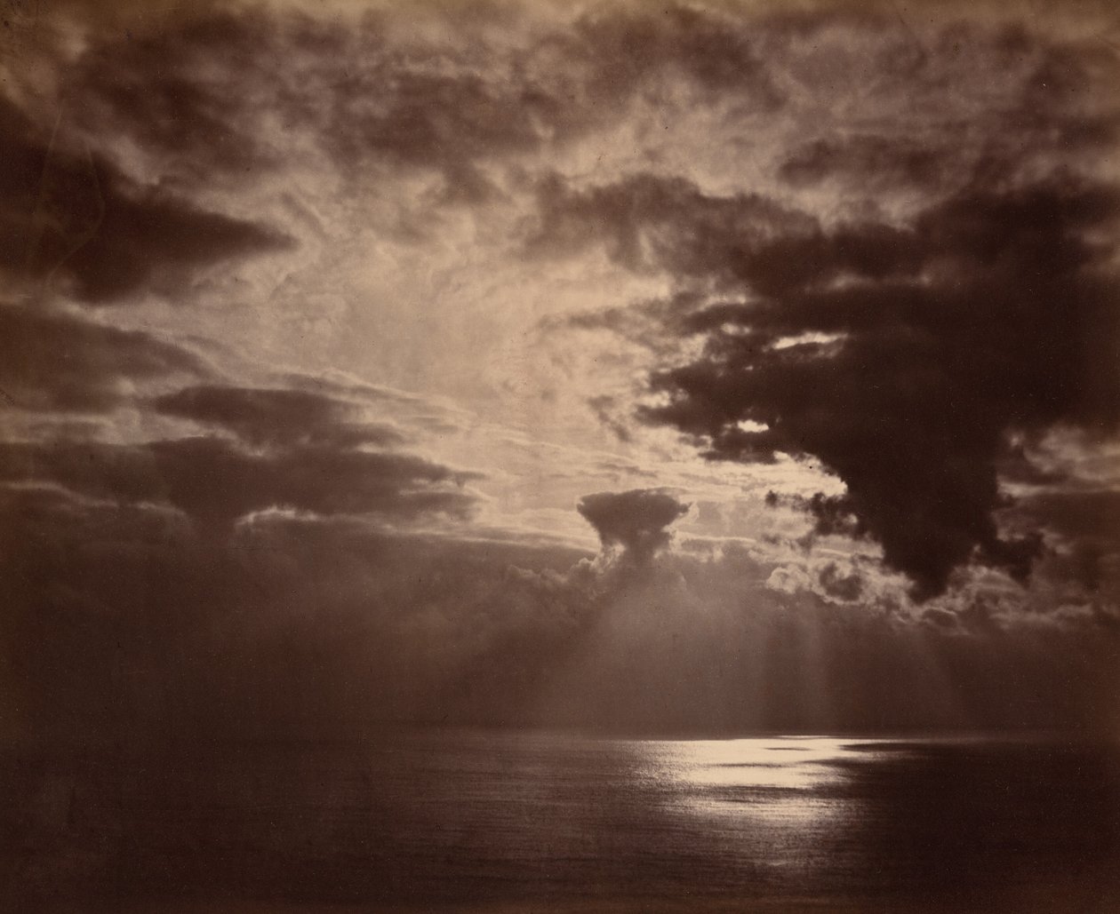 Coucher de soleil en mer, années 1860 - Colonel Stuart Wortley