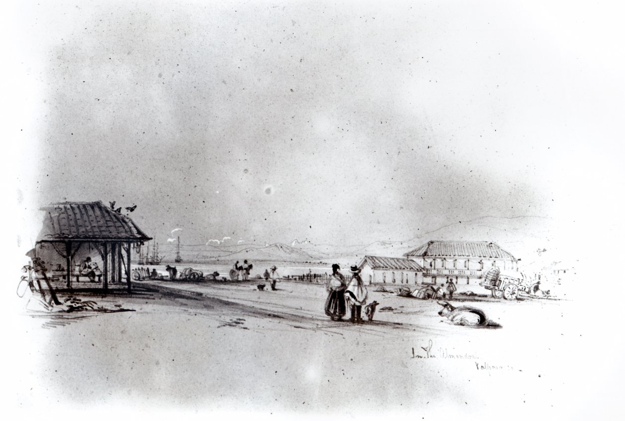 Vue de Valparaiso, 1834 - Conrad Martens