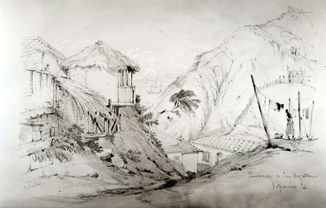 Vue de Valparaiso - Conrad Martens