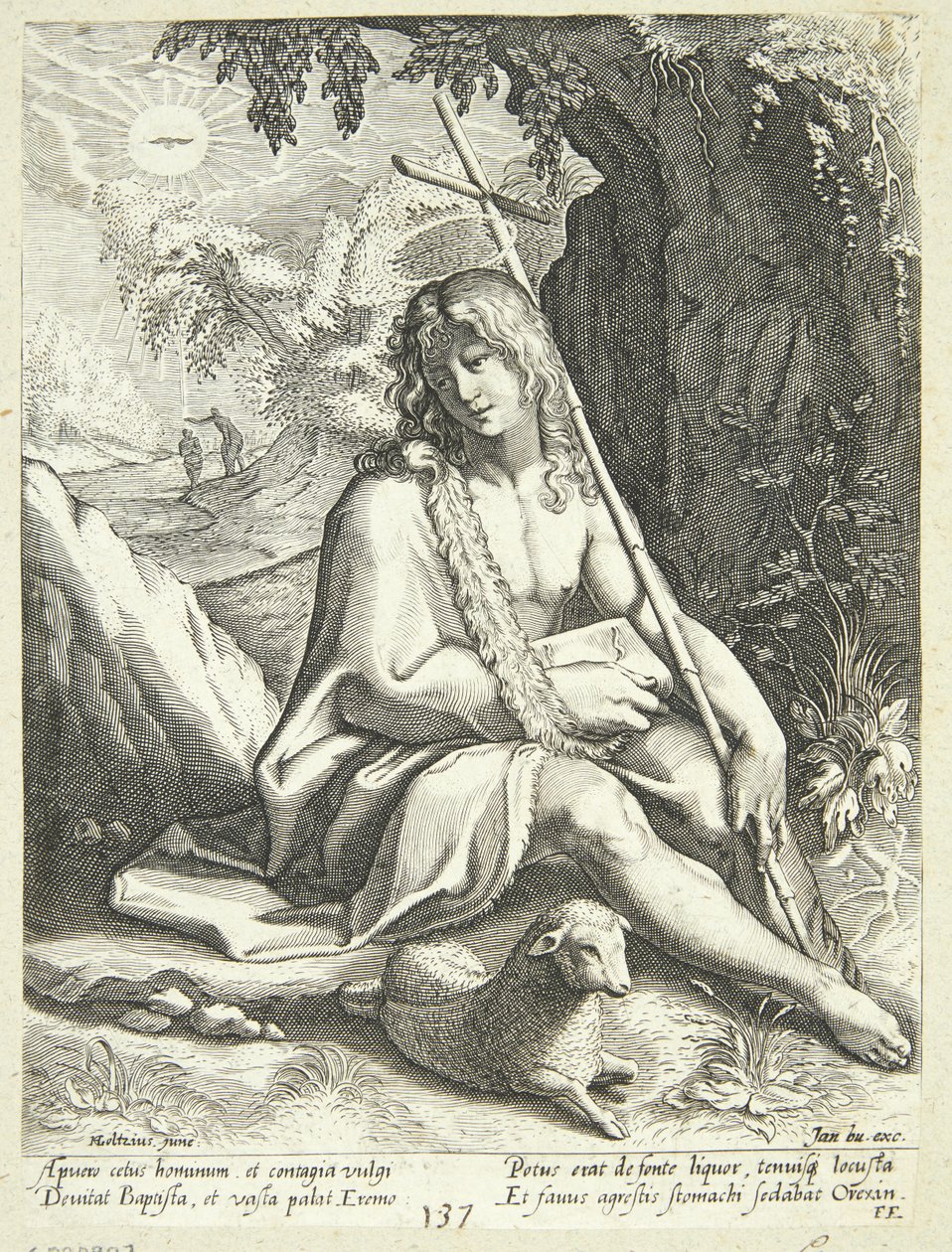 Jean-Baptiste dans le désert - Conrad Goltzius