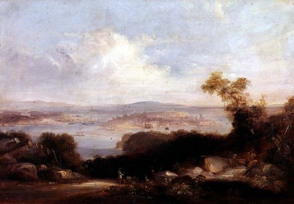 Vue étendue du port de Sydney - Conrad Martens