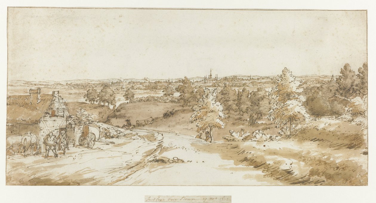 Vue de Bonn - Constantijn Huygens (II)