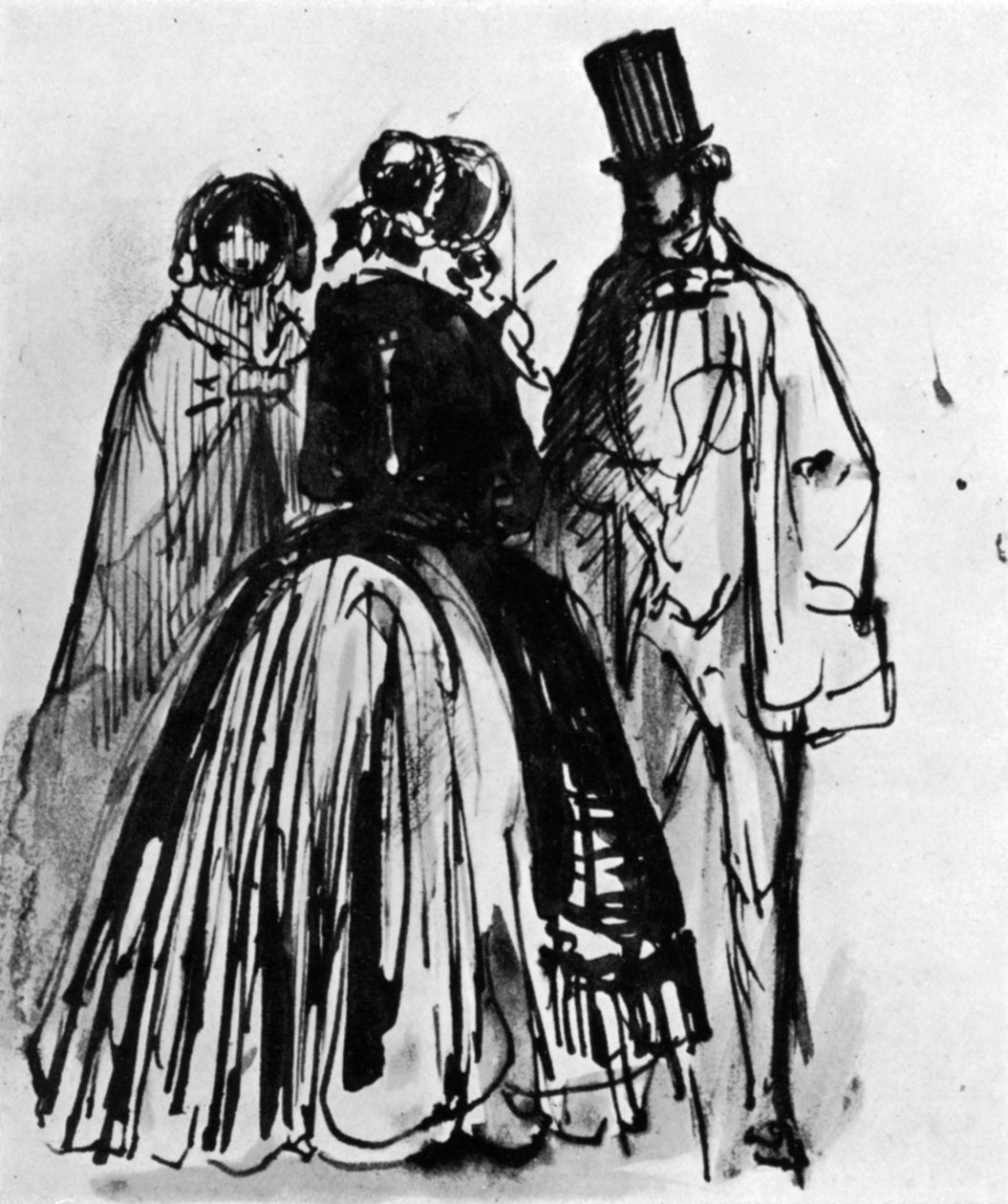 Conversation, 19e siècle - Constantin Guys