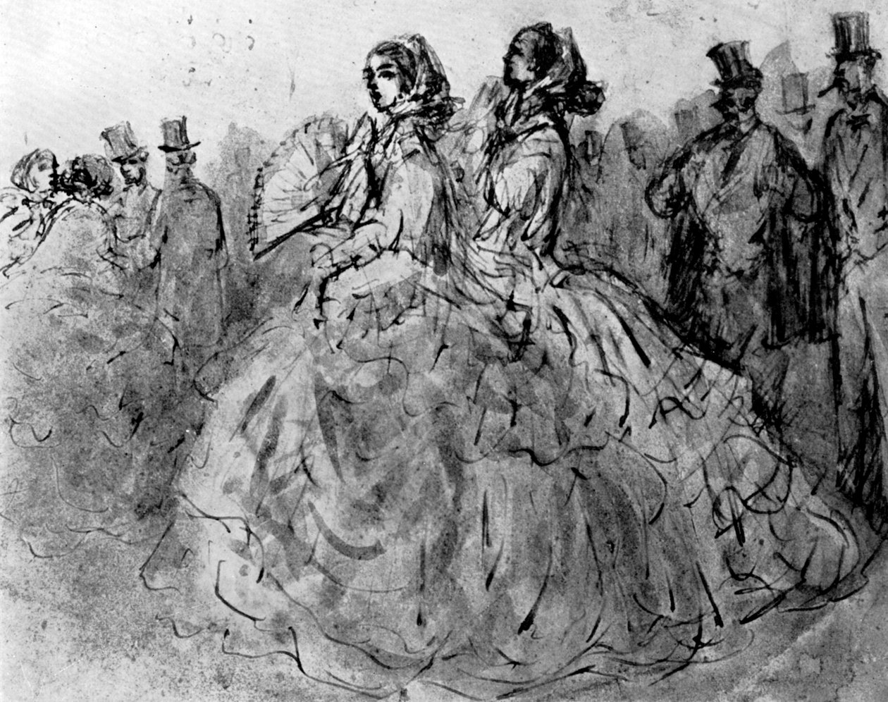 Promenade, XIXe siècle - Constantin Guys