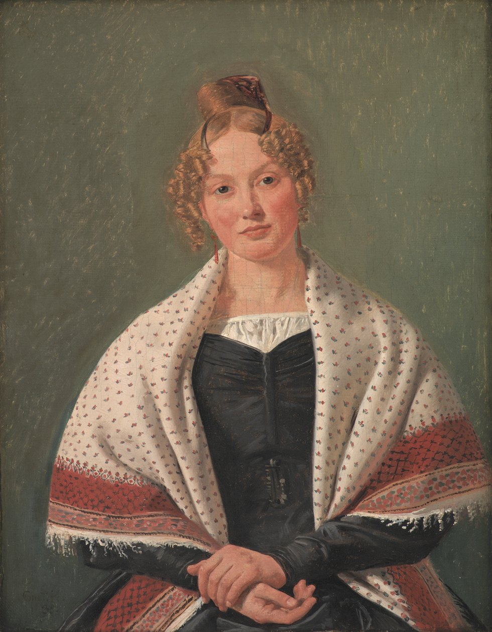 Portrait de Hanne Wanscher, née Wegener - Constantin Hansen