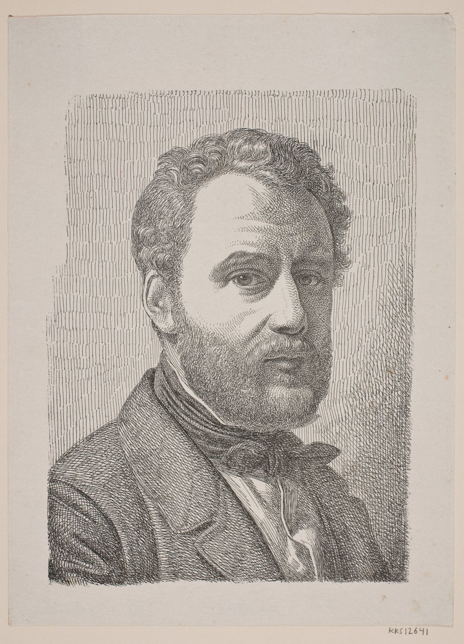 Portrait de Wilhelm Marstrand - Constantin Hansen