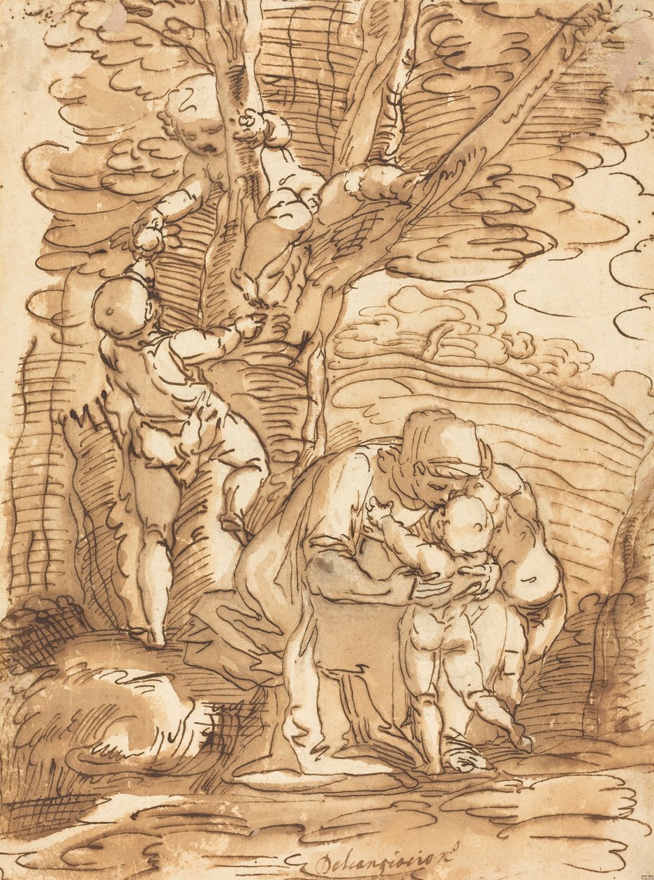 Charité - Copy after Luca Cambiaso