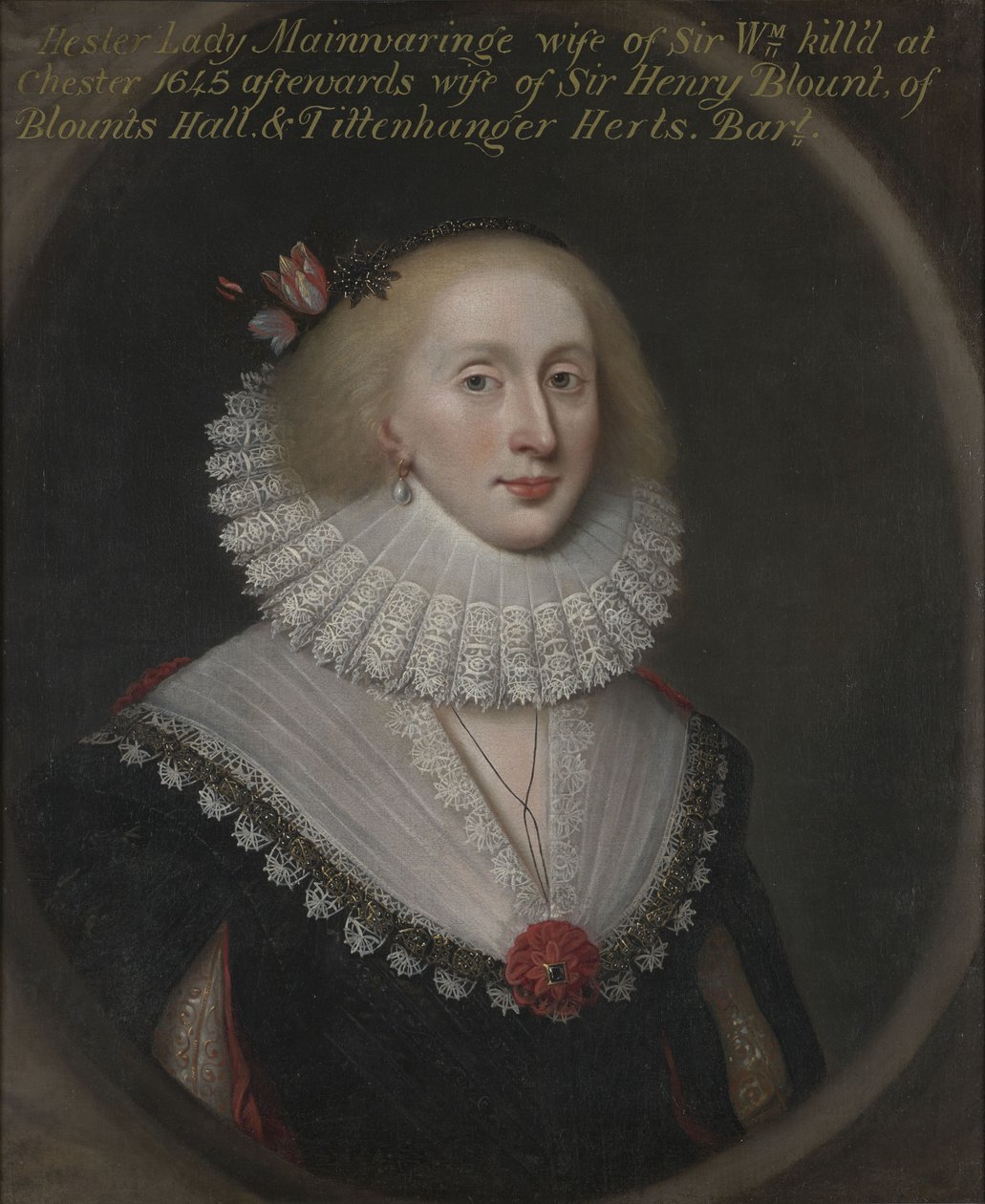 Portrait de Hester, Lady Mainwaring, plus tard Lady Blount (née Wase) (vers 1620-1678) - Cornelis Janssens van Ceulen